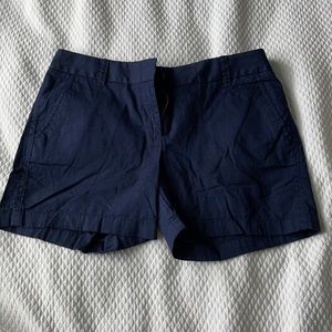 NAVY BLUE J CREW SHORTS 6